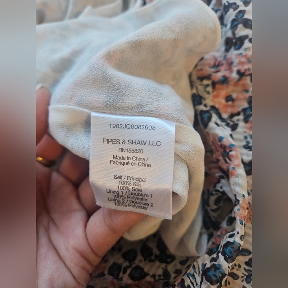 Veronica Beard Brynlee Ruched Floral Slit Dress - Picture 12 of 12